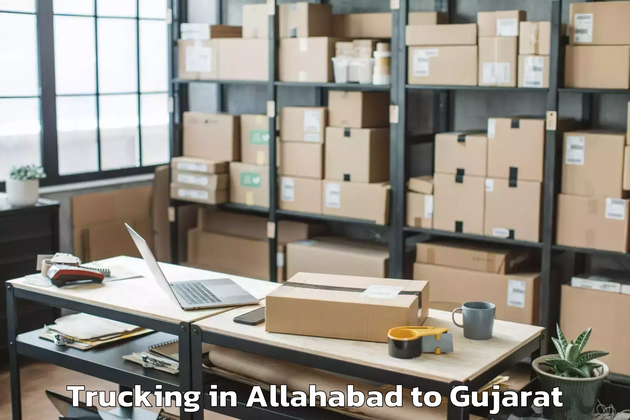 Professional Allahabad to Becharaji Trucking